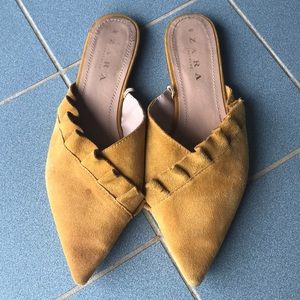 Mustard Yellow Mules Size 40